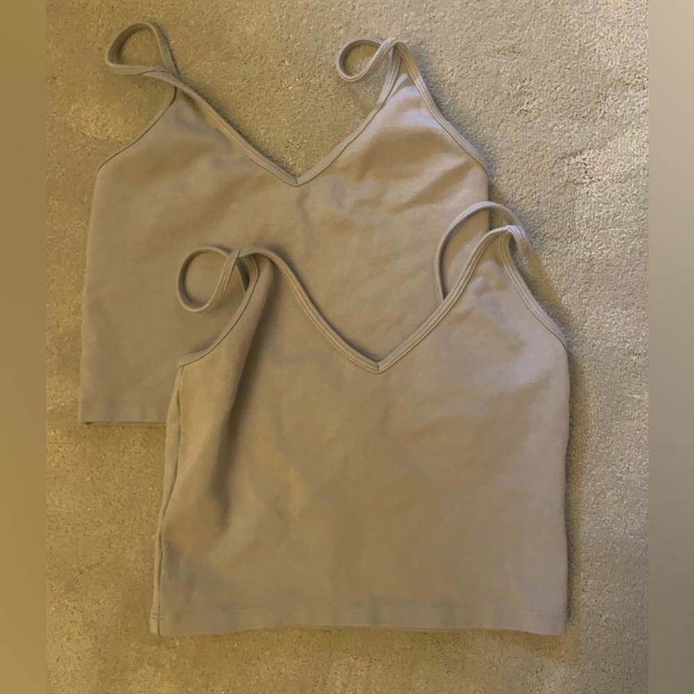 Sunday Best, pair of cropped stretch camisoles